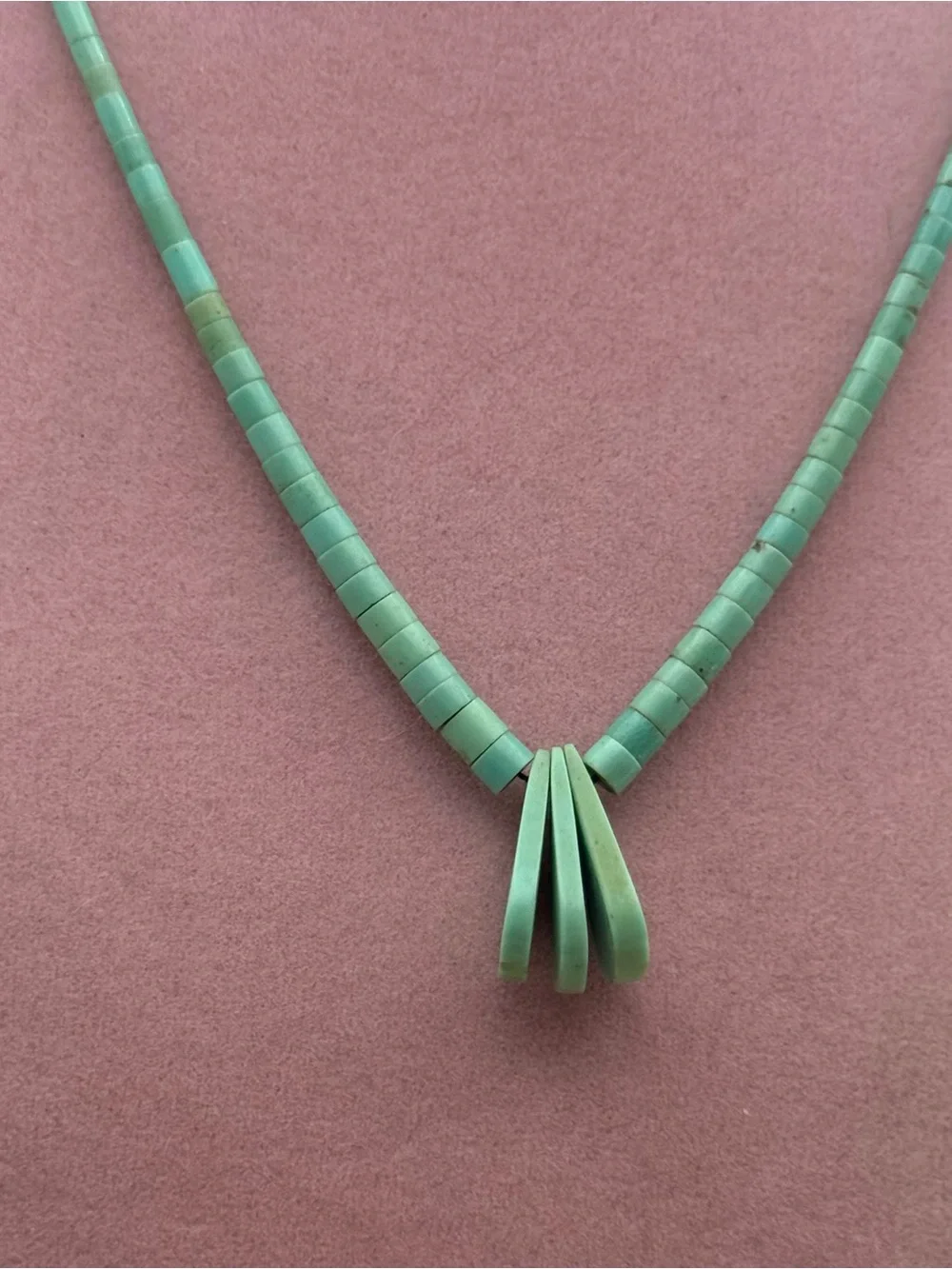 Turquoise Beaded Pendant Necklace - Women Jewelry - Picture 3 of 5